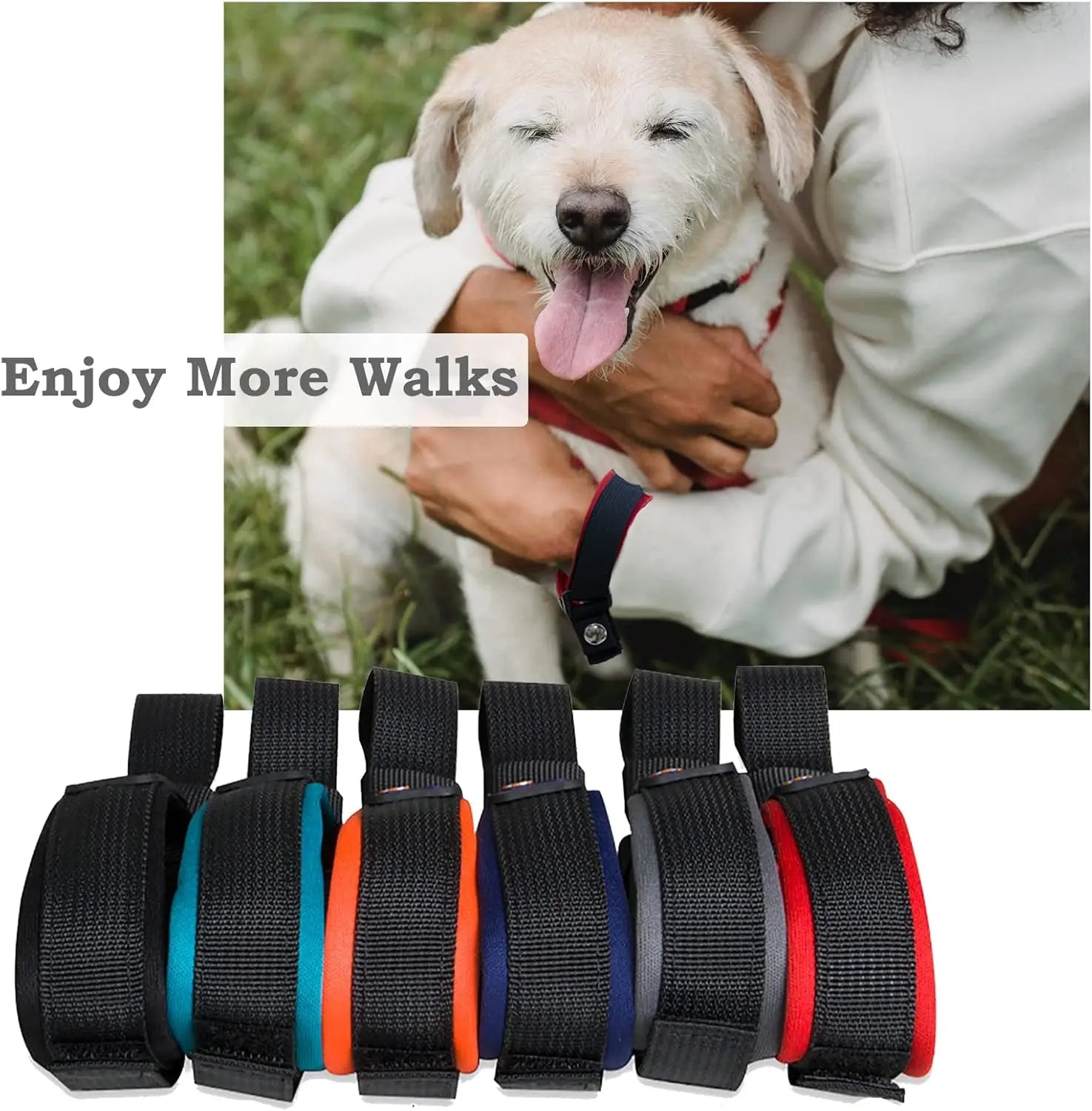 Retractable Dog Leash Add-On Accessory - Hand and Wrist Strap - for Greater Comfort, Loosen Grip for Your Hands and Better Contr
